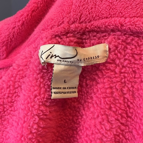 Kim by Cypress Pink cozy bath robe. never been worn, size L, $20 - Picture 6 of 6